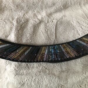 Vintage Regal Beaded Multicolor Statement Belt